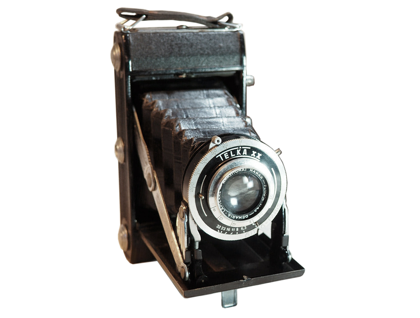 Appareil Photo Ancien DEMARIA LAPIERRE TELKA XX – Objectif 1:4,5 F=110, Avec étui